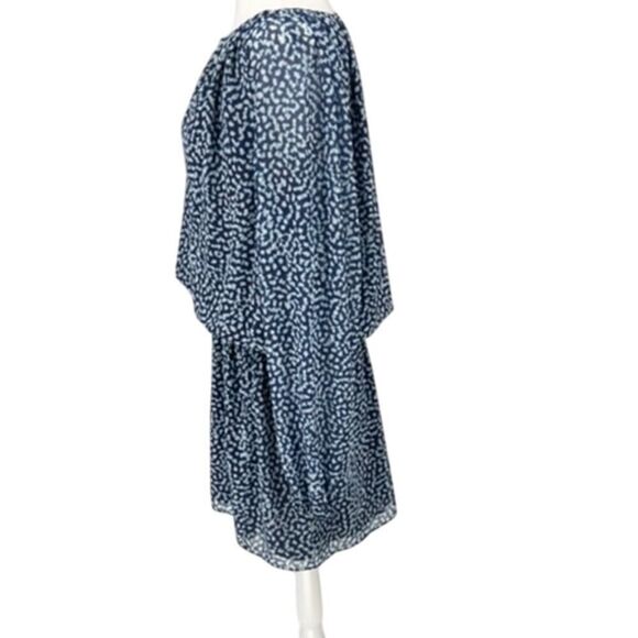 💙 RAMY BROOK Navy Blue Printed Landa Dress - Size Large - NWT $445 Retail! 💙 - Picture 4 of 14